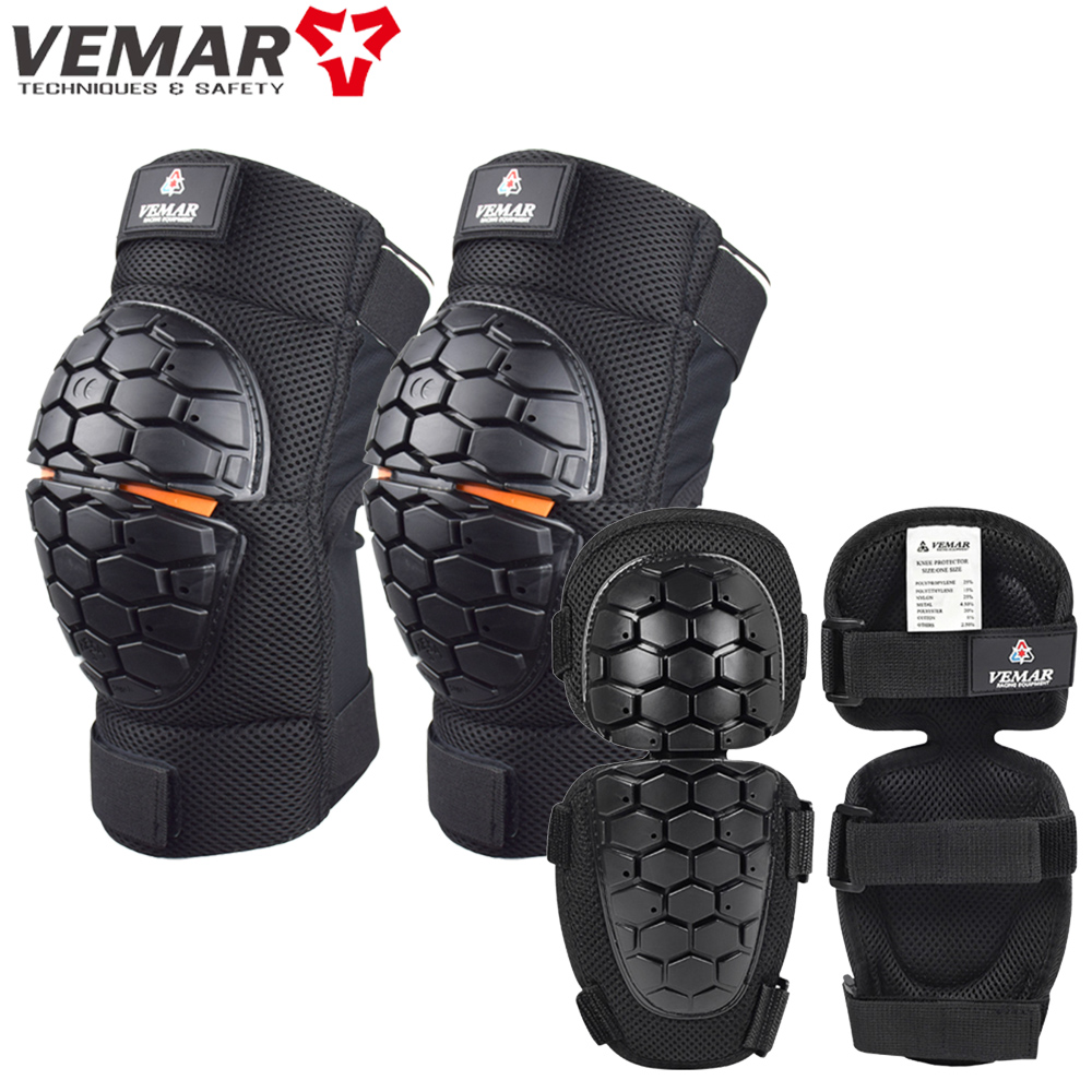 Motorcycle Gear Alpine - مجموعة وسادات الركبة والكوع للدراجات النارية