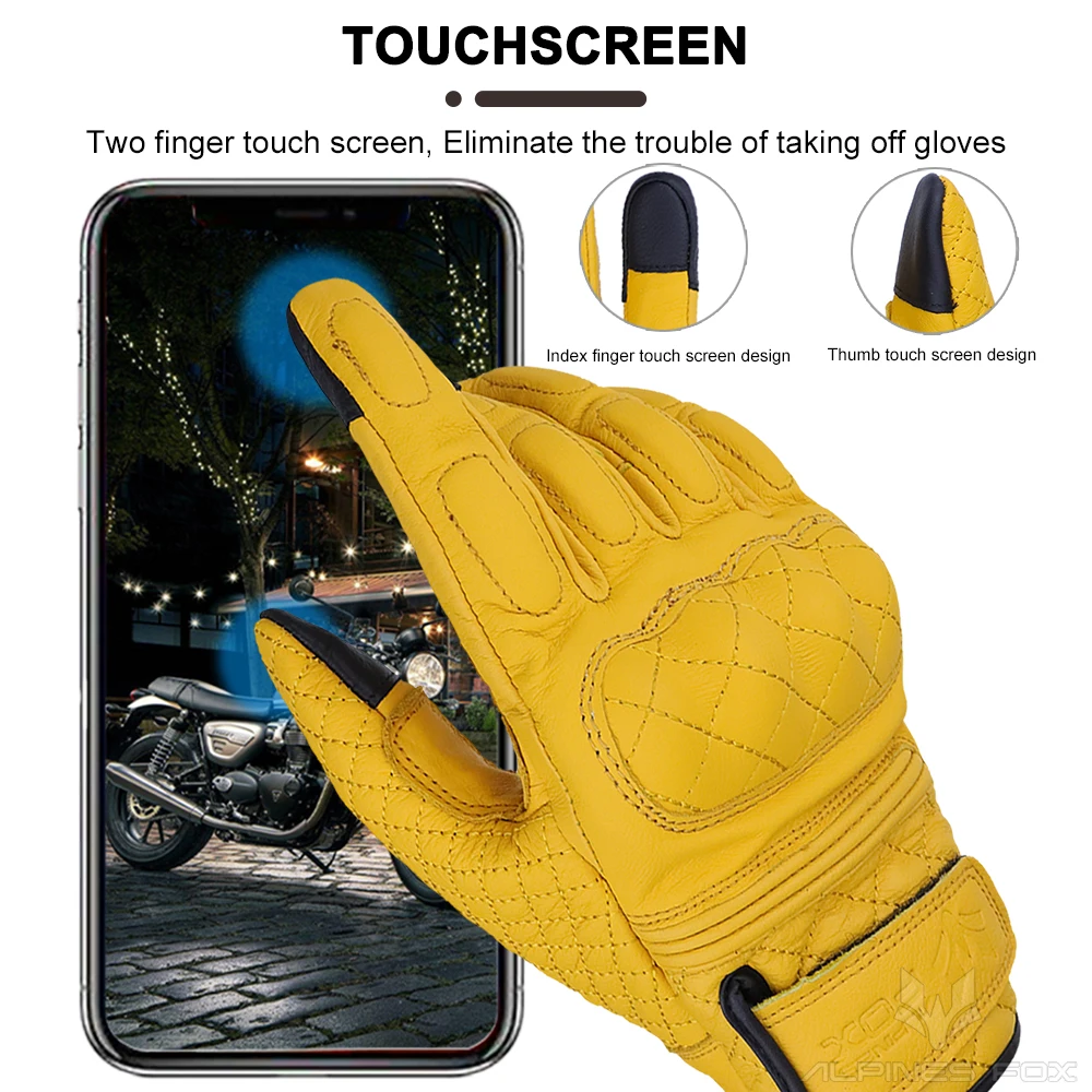 قفازات الدراجات النارية الرجعي - مراجعة Motorcycle Gear Alpine وسعره